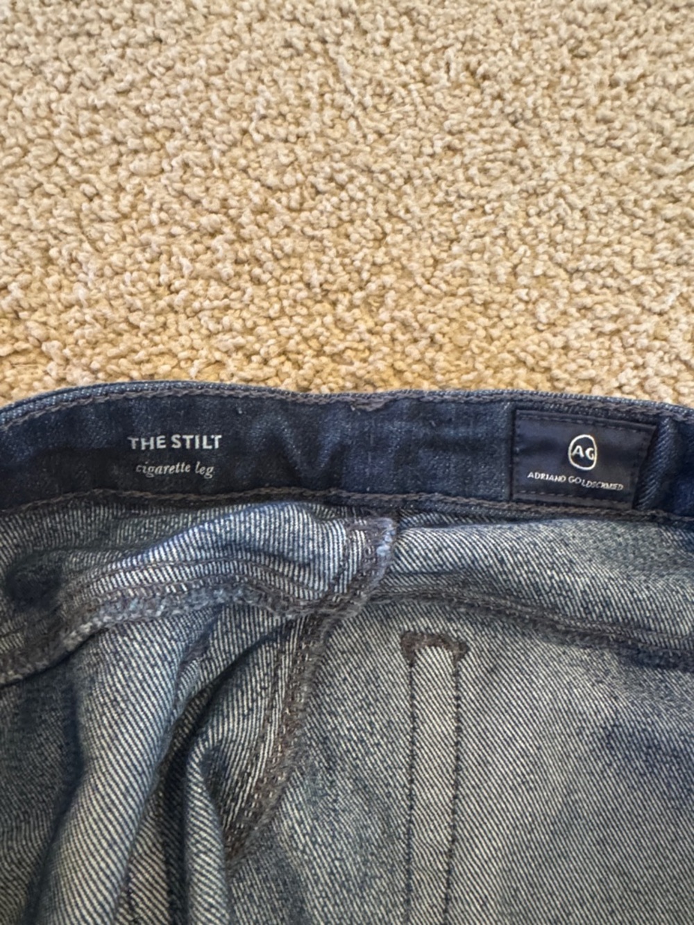 Adriano Goldschmidt Dark Blue Women's Slim Jeans 28r - Picture 3 of 4